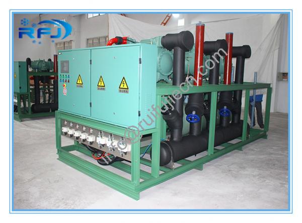 Quality High Temperature Air Cooled Condensing Unit For Blast Freezer , Three Screw Compressor Rack for sale