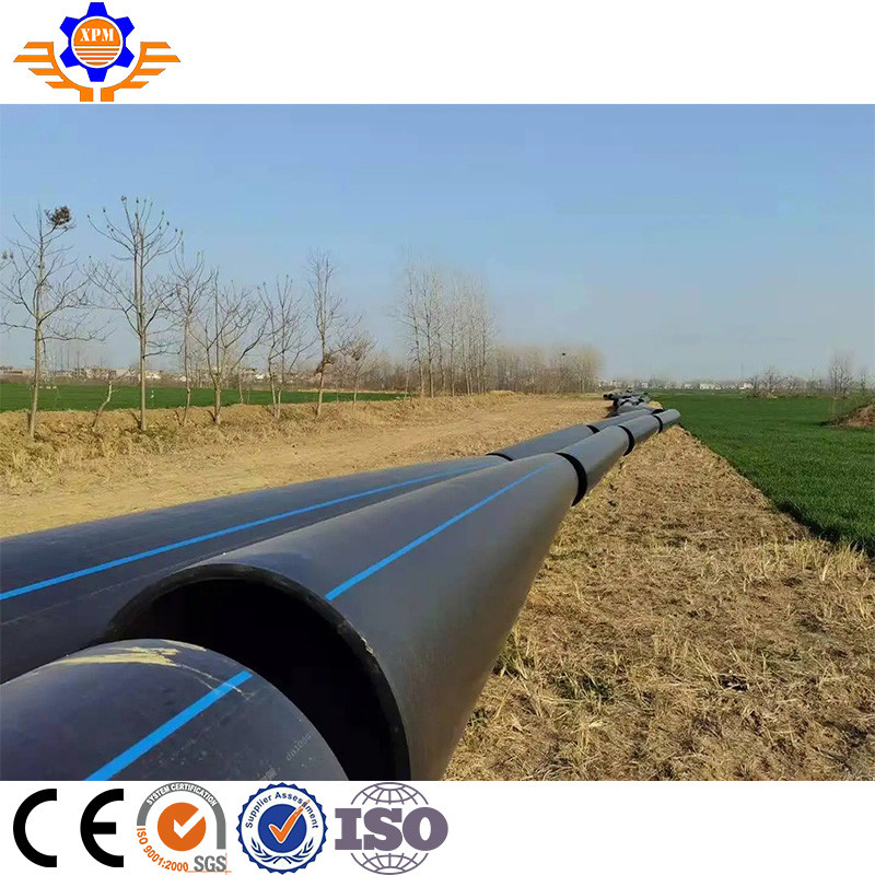 Buy cheap HDPE Plastic Single Screw PE Extruder Machine Polyethylene Gas Pipe product