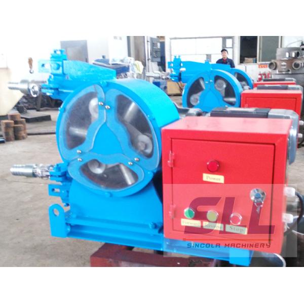 Portable Garden Hose Pump With Rubber Wheels , Squeeze Mortar Pump For Mining Well