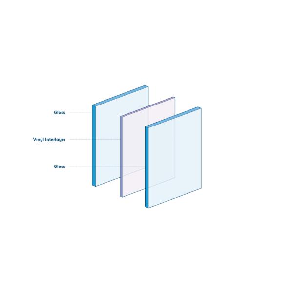 Tempered Laminated Glass Large Size For Terrace Roof Greenhouse