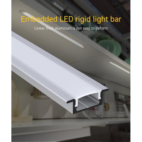Surface Mounted Recessed LED Profiles 17mm width 7.8mm height For Cabinet Light