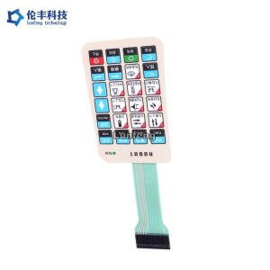 Polyester LED Membrane Switch , Metal Dome Membrane Switch Keyboard