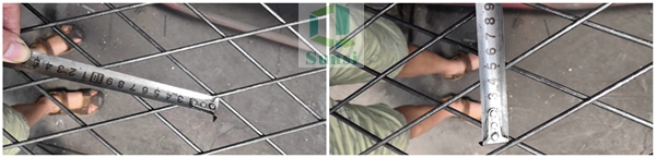 2"x 2" Diagonal Iron Wire Mesh Galvanized Electro Panel Welded Fence BWG 12