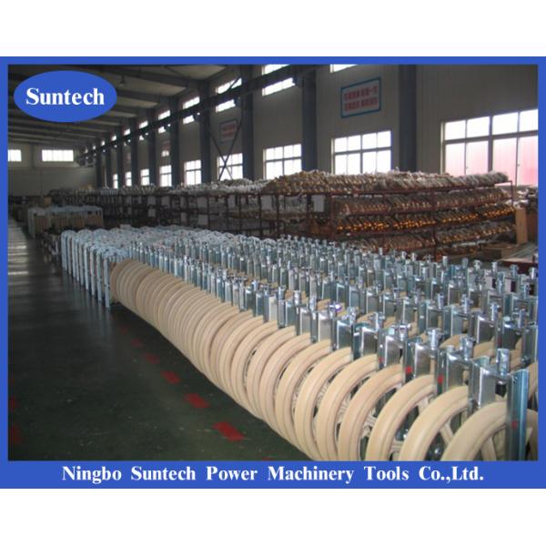 508mm 40KN Single Nylon Wire Pulling Blocks Conductor Stringing Blocks