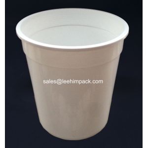 1kg Round Plastic Food Bucket For Multi-use Purpose