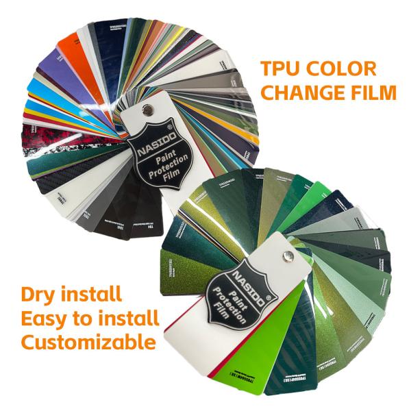 Weather Proof TPU Color Changing Wrap Car Vinyl Dry Install Scratch Resistance