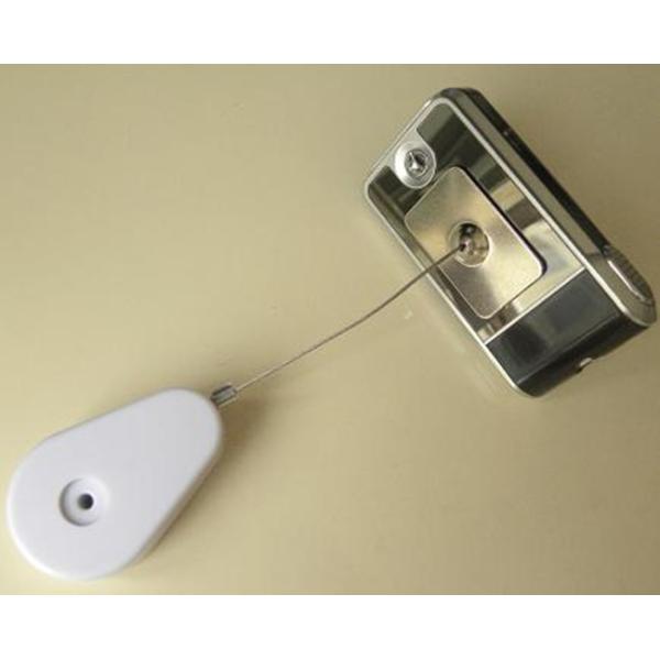 Teardrop Pullbox Anti Theft Tether with Adhesive Metal Plate Endfitting