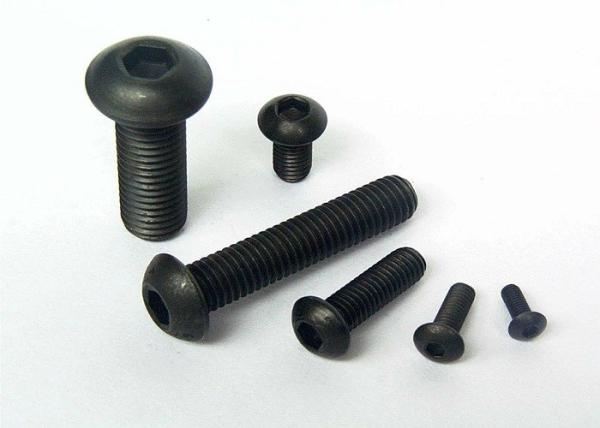 Quality ISO 7380 Carbon Steel Black Oxide Hexagon Socket Flat Round Head Screw with High Strength for sale