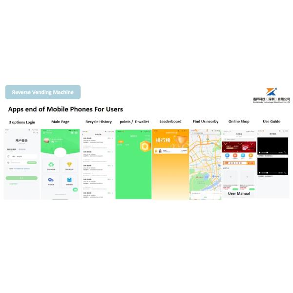 Recycling Made Easy Smart Reverse Vending Machine With Shop Features And GreenGuard Recycle Management