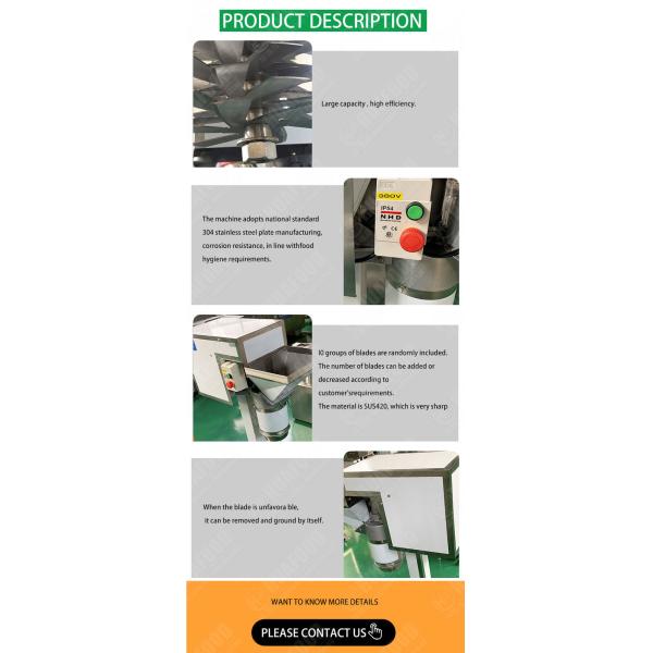 Garlic Grinding 800KG/H Automatic Food Processing Machines