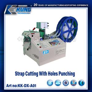 Buy cheap FULL-AUTOMATIC  SHOE MAKING MACHINE STRAP CUTTING WITH HOLES PUNCHING product