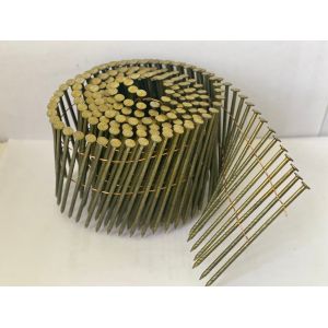 Buy cheap Yellow Galvanized Coil Nails For Pallet Wood Construction product