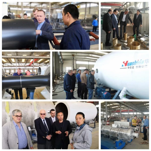 PERT Fiber Reinforced Flexible PU Insulated Pipe Production Line Multi Layer Extrusion