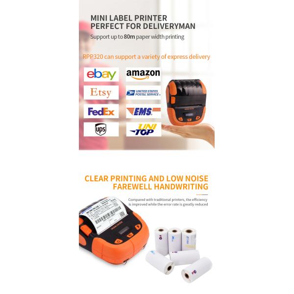 Barway Mini 80mm Bluetooth Thermal Printer USB WiFi Barcode Reader