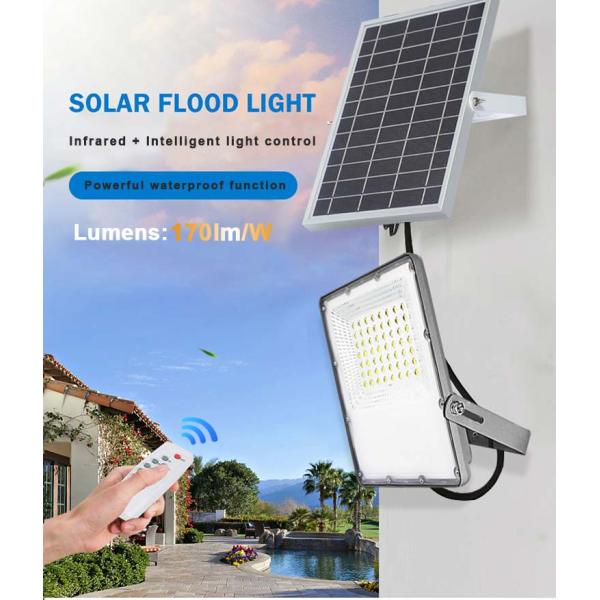 100W 200W SMD2835 Solar Powered Led Flood Light 2700~6500K