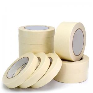 Buy cheap Painting Crepe Paper Masking Tape 140mic Low Tack Masking Film product