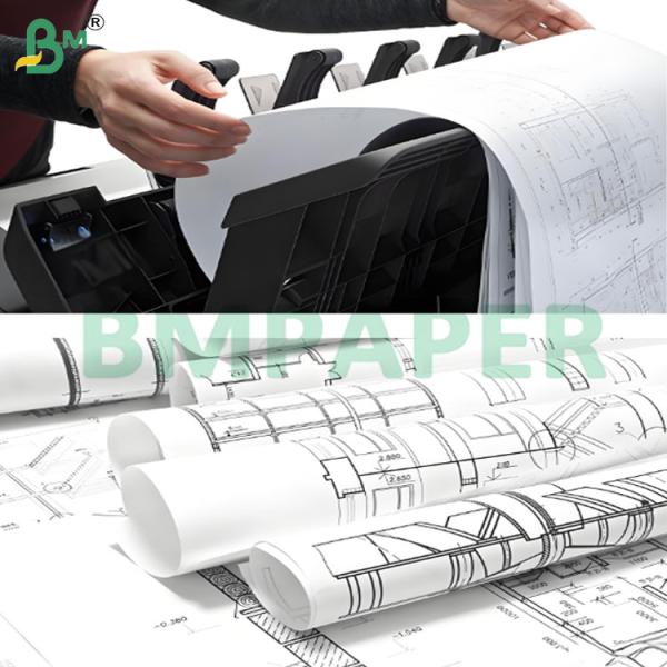 20lb High Stiffness CAD Plotter Paper Rolls for Large Format Print 20lb High Stiffness CAD Plotter Paper Rolls for Large Format Print