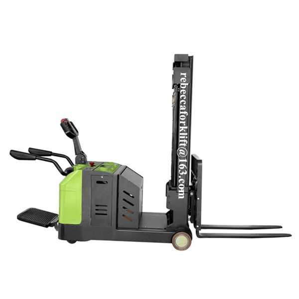 Double Mast Automated Pallet Stacker , Battery Operated Electric Counterbalance