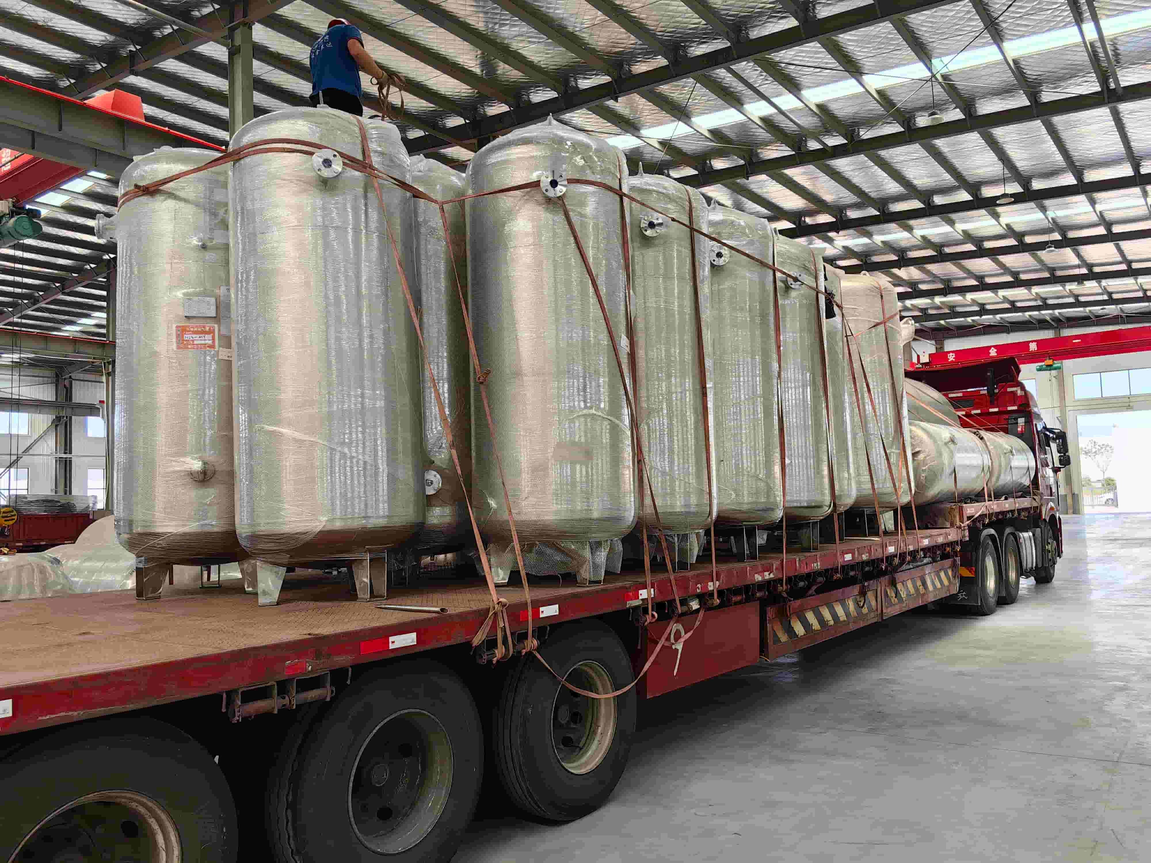 Horizontal Air Compressor Buffer Tank Food Grade Stainless Steel Air Surge Receiver Tank