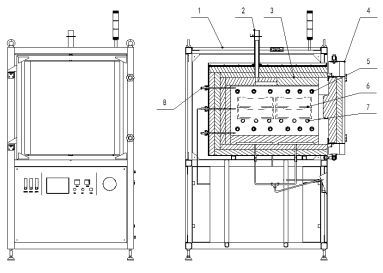 MBF40-10N Atmosphere Box Furnace showing chamber and heating elements
