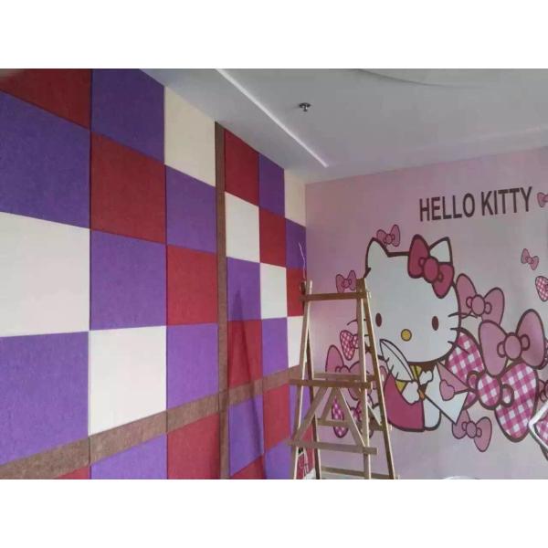 Sponge Different Shape Ceiling Polyester Acoustic Panels For Studio Room