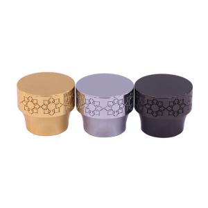 China Engraved Pattern Metal Perfume Cap on sale