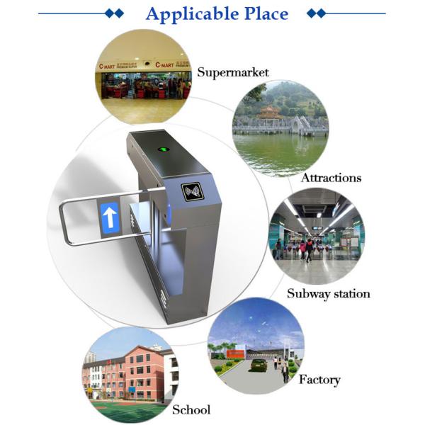 Handicapped Access Security Turnstile Gate Wide Channel Smart Card Access Control Automatic Opening