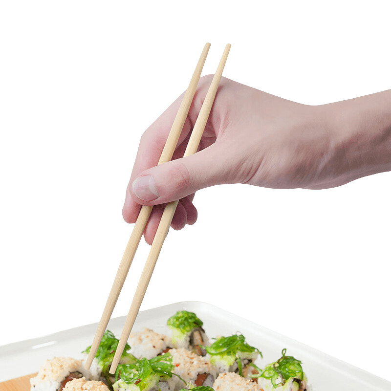 Customizable Natural Bamboo Sushi Chopsticks Disposable and Environmentally Friendly