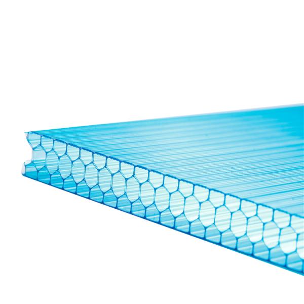 2.8MM-12mm Polycarbonate Hollow Sheet Fireproof Polycarbonate Sheet for Roofing