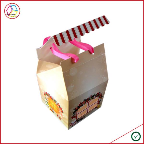 CMYK Printing White Card Made Paper Cupcake Boxes With Paper Insert