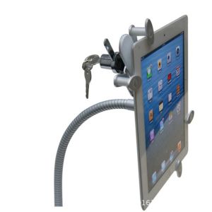 Ipad Anti-Theft Tablet Kiosk Bracket With Gooseneck Tabletop Mount
