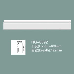 Buy cheap PU Wainscoting PU Wall Baseboard Polyurethane PU Moulding HG-8592 product