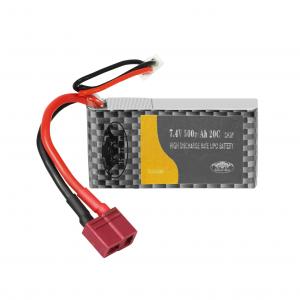 China 7.4V 500mah 20C High Power Rate Lithium Ion Battery For RC Toys on sale