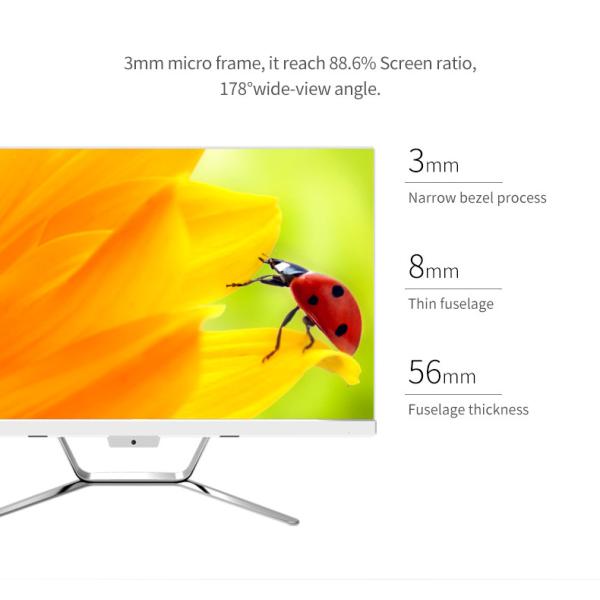 RAM 16GB i3 21.5 Inch All In One PC With Camera Touch Screen