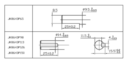 HJ86H3P Series 1.2 Degree Nema 34 3 PHASE Hybrid Stepper Motor 86mm ISO9001