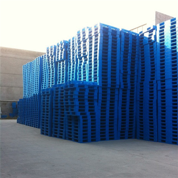 Double Deck Reversible Hdpe Plastic Pallets Stackable With 6 Reinforcement Bar
