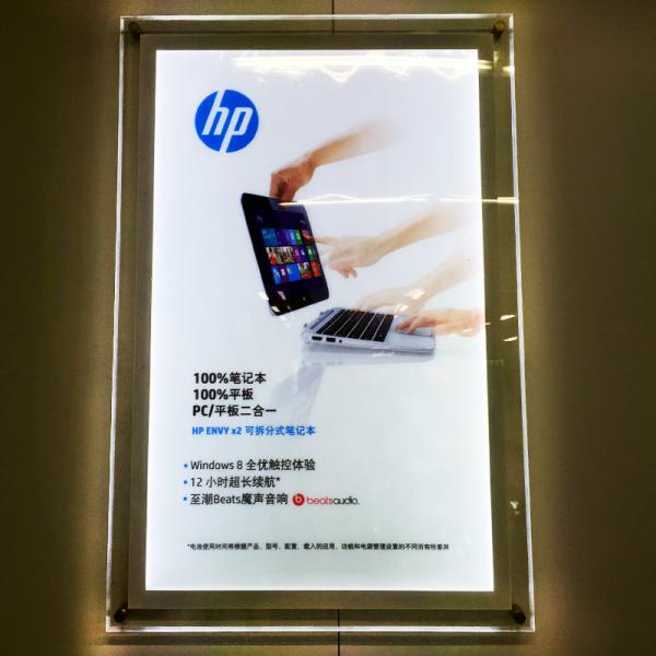 Photo 70cm Led Light Box Signage ROHS Acrylic Backlit Sign Box