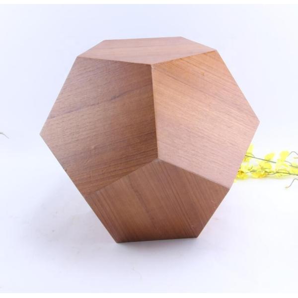 SGS Polygon Pentagon Wood Pet Furniture Natural Wooden Cat Kennel