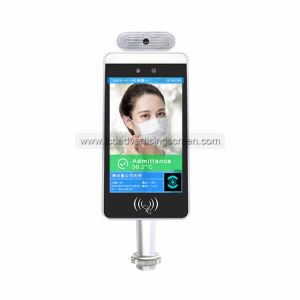 Buy cheap Kiosk 8&quot; WIFI Face Recognition Infrared Thermometer product