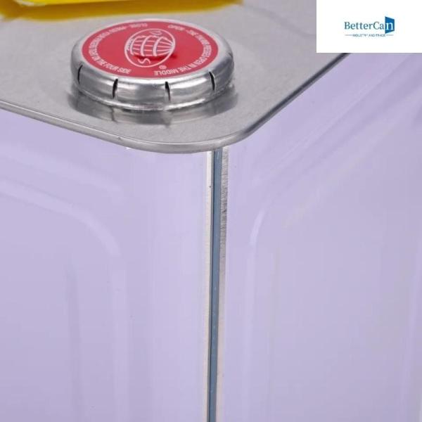 15Kg Decorating Paint Can Square Tin Bucket For Edible Oil / Musterd Oil