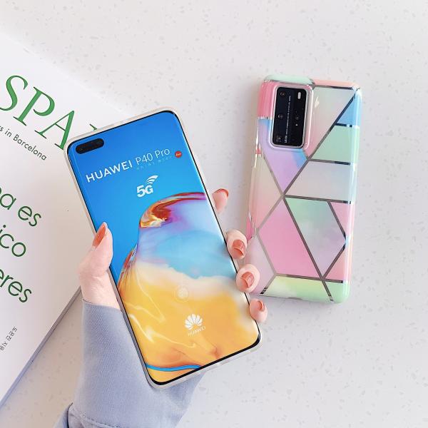 Shock Absorption Phone Case , Soft TPU Phone Cover High Protective Golden Foil Style