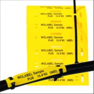 Buy cheap Yellow PUR Heat Shrink Cable Markers Wire Labels 30mpa product
