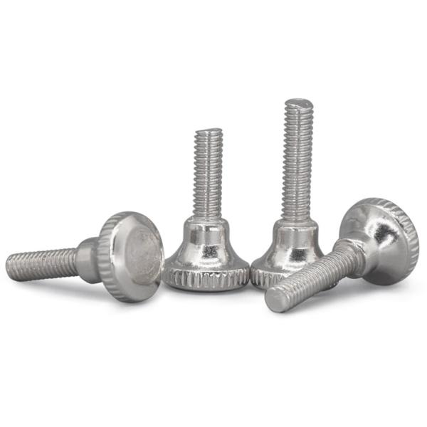 M5 Knurled Head Shoulder Thumb Screw DIN464 With Black Oxide Steel Material