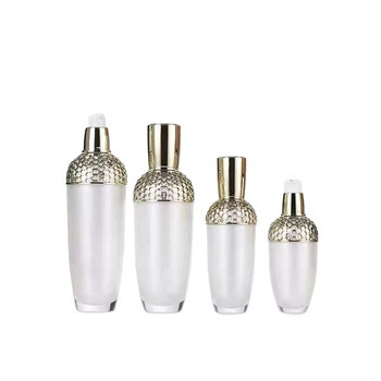 Buy cheap Oval Cosmetic Pump Bottle Acrylic 100ml Silk Screening Customized product