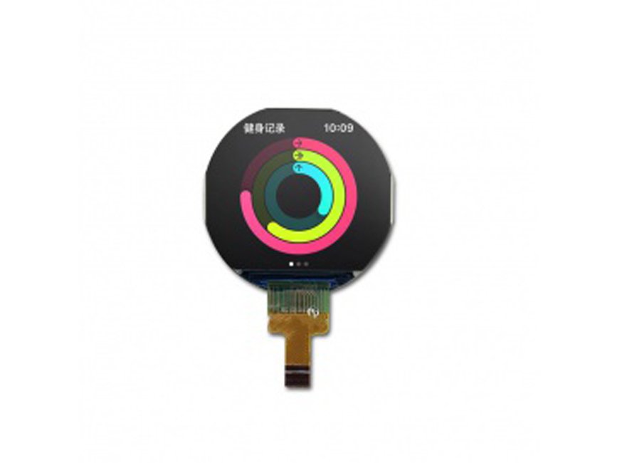 1.08 inch round TFT display technical view