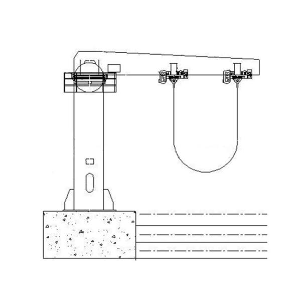 10 Ton 50 Ton Boat Jib Crane