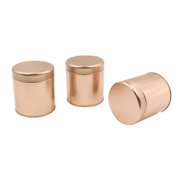 Round Tea Tin Cans Empty Iron Box For Food Packing