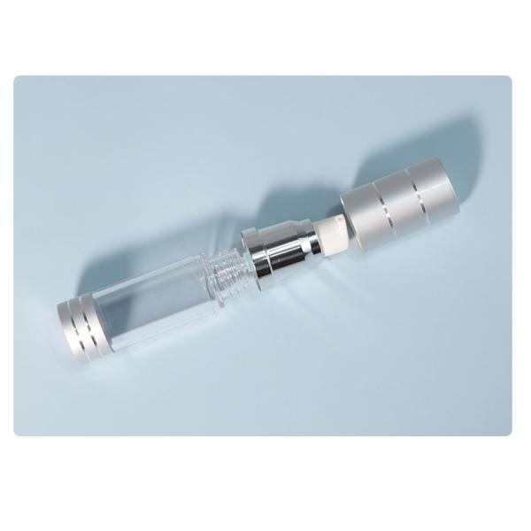 Collar Material PP 15ml 30ml 50ml Luxury Design AS Material Round Shape Lotion Serum Cream Refillable Airless Bottle