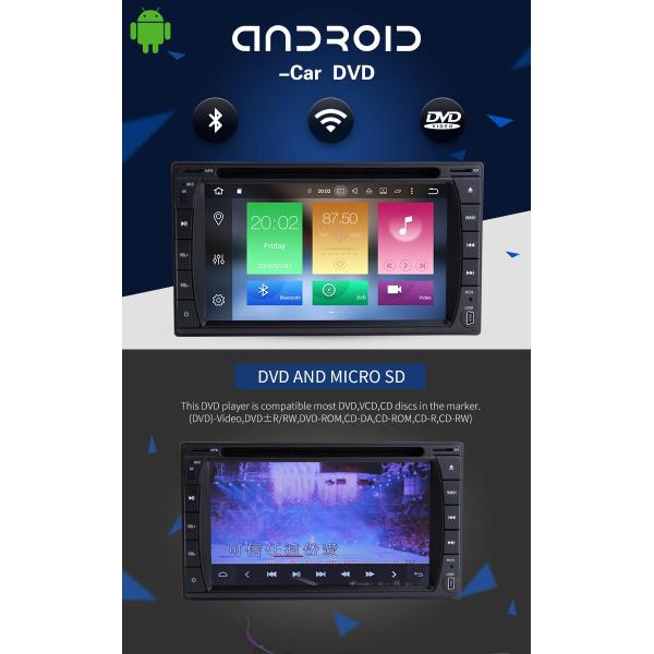 7 Inch Android 8.0 Uuniversal Touch Screen Car Stereo Player AM FM AUX-IN Map