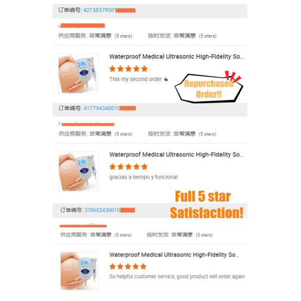 Waterproof Medical Ultrasonic High-Fidelity Sound Portable Baby Heart Monitor Fetal Doppler